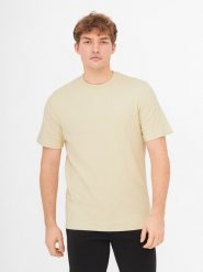 Bench Koszulka "Vibo" w kolorze beżowym rozmiar: 52. Brązowe bezrękawniki Bench, bez wzorów, z bawełny, bez kołnierzyka, bez ramiączek. Za 56.99 zł.