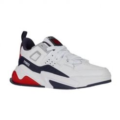 Buty do chodzenia męskie K-Swiss Techna. Białe buty sportowe casual K-SWISS, bez wzorów, z materiału, bez zapięcia. Za 555.00 zł.