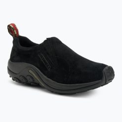 Buty turystyczne Sneakersy Męskie Merrell Jungle Moc. Niebieskie buty sportowe casual Merrell, bez wzorów, ze skóry, bez zapięcia. Za 179.99 zł.
