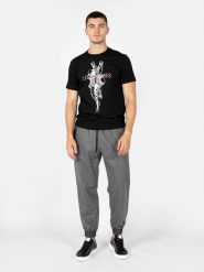 Les Hommes T-Shirt "Skeleton" | LBT1025700P | Mężczyzna | Czarny. Czarne t-shirty Les Hommes, m, bez wzorów, z bawełny, bez kołnierzyka, bez ramiączek. W wyprzedaży za 329.00 zł.