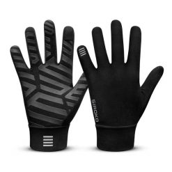 Rękawiczki rowerowe unisex Nuremberg Siroko. Czarne rękawiczki SIROKO, na jesień, bez wzorów, z elastanu. Za 98.00 zł.