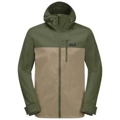 Kurtka uniwersalna męska Jack Wolfskin 13064114129. Zielone kurtki Jack Wolfskin, m, bez wzorów, z syntetyku, z kapturem. Za 539.99 zł.