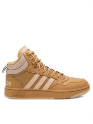 Adidas Sneakersy HOOPS 3.0 MID WINTER IF2636 Beżowy. Brązowe buty sportowe casual Adidas, bez wzorów, ze skóry, bez zapięcia. Za 349.99 zł.