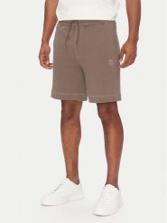 BOSS Szorty sportowe Sewalk 50511726 Beżowy Regular Fit. Brązowe krótkie spodenki sportowe Boss, m, bez wzorów, z bawełny. Za 369.99 zł.