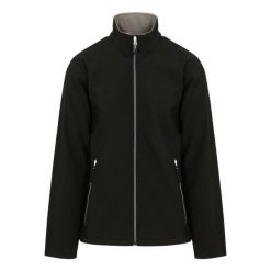 Kurtka Softshellowa Męska Jeden Kolor Tkanina Dwuwarstwowa Ascender. Czarne kurtki Regatta, m, bez wzorów, z tkaniny, bez kaptura. Za 187.99 zł.