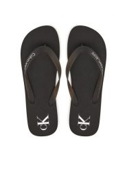Calvin Klein Jeans Japonki Beach Sandal Transparent Tpu YM0YM01267 Czarny. Czarne japonki Calvin Klein Jeans, bez wzorów, z jeansu. Za 119.99 zł.
