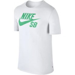 Nike Koszulka Męska Sb Logo Tee/White/Menta M. T-shirty sportowe marki Nike. W wyprzedaży za 105.00 zł.