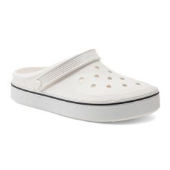 Klapki plażowe męskie Crocs Crocband Clean Of Court Clog. Białe klapki Crocs. Za 169.99 zł.