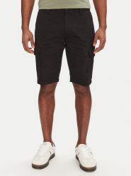 Tommy Jeans Szorty materiałowe Scanton DM0DM21949 Czarny Regular Fit. Czarne szorty Tommy Jeans, m, bez wzorów, z bawełny. Za 189.99 zł.