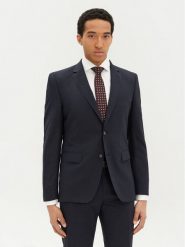 BOSS Garnitur Huge 50534914 Granatowy Slim Fit. Niebieskie garnitury Boss, m, bez wzorów, z syntetyku. Za 2,028.99 zł.