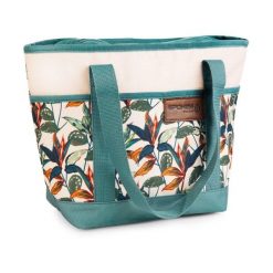 Torba turystyczna termiczna plażowa Spokey Eco Simply. Zielone torby na ramię Spokey, bez wzorów, z materiału, na ramię, duże, bez dodatków. Za 41.99 zł.