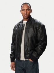 BOSS Kurtka skórzana 50566568 Czarny Regular Fit. Czarne kurtki Boss, m, bez wzorów, ze skóry, bez kaptura. Za 2,199.00 zł.