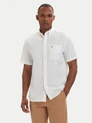 Tommy Hilfiger Koszula MW0MW42285 Biały Regular Fit. Białe koszule Tommy Hilfiger, m, bez wzorów, z bawełny, bez kołnierzyka, bez ramiączek. Za 369.99 zł.