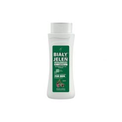 BIAŁY JELEŃ 300ml For men 2w1 Żel i szampon z ekstraktem z łopianu i proteinami pszenicznymi. Pielęgnacja ciała marki Pollena. Za 8.90 zł.