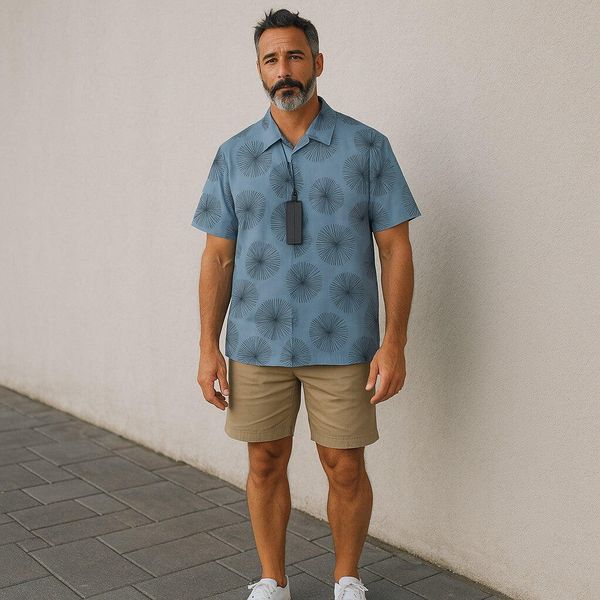 Koszula męska Antony Morato, bawełniana, niebieska, krótki rękaw. Niebieskie koszule Antony Morato, na lato, m, bez wzorów, z bawełny, bez kołnierzyka, bez ramiączek. Za 266.99 zł.