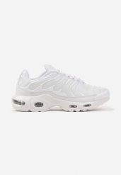 Białe Buty Sportowe Sneakersy Ozdobione Tłoczeniem Zalirae. Białe buty sportowe casual Born2be, bez wzorów, z dresówki, bez zapięcia. W wyprzedaży za 119.99 zł.