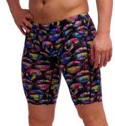 Spodenki do pływania Jammery Funky Trunks Ham Bam Maam. Czarne krótkie spodenki sportowe Funky Trunks, l, bez wzorów, z materiału. Za 219.00 zł.