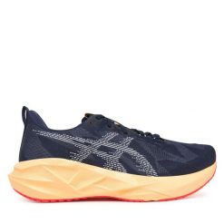 Buty do biegania Asics. Niebieskie buty do biegania ASICS, bez wzorów, bez zapięcia, do biegania. Za 679.99 zł.