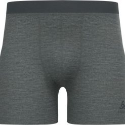 Bokserki męskie ODLO Merino 160 Boxer. Szare bokserki ODLO, m, bez wzorów, z materiału. Za 226.80 zł.