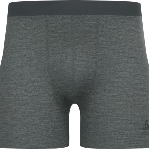 Bokserki męskie ODLO Merino 160 Boxer. Szare bokserki ODLO, m, bez wzorów, z materiału. Za 251.55 zł.