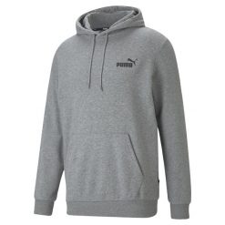 Sweatshirt bluza z kapturem z małym logo Puma ESS TR. Szare bluzy Puma, xl, bez wzorów, z kapturem. W wyprzedaży za 194.15 zł.