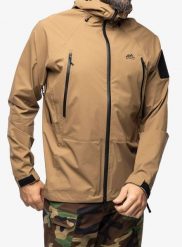 Kurtka przeciwdeszczowa męska Helikon-Tex Squall Hardshell. Brązowe kurtki Helikon-Tex, m, bez wzorów, z hardshellu, bez kaptura. Za 1,044.99 zł.