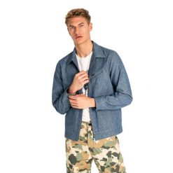 LEE 191J JACKET MĘSKA KURTKA JEANSOWA CHAMBRAY L191CMFE 112105722. Niebieskie kurtki Lee, l, bez wzorów, z jeansu, bez kaptura. Za 249.99 zł.