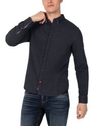 Timezone Koszula - Regular fit - w kolorze granatowym rozmiar: XXL. Niebieskie koszule Timezone, xxl, bez wzorów, bez kołnierzyka, bez ramiączek. Za 88.43 zł.