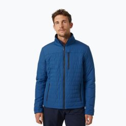 Kurtka żeglarska męska Helly Hansen Crew Insulator 2.0. Niebieskie kurtki Helly Hansen, m, bez wzorów, bez kaptura. Za 369.99 zł.