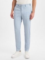 Finshley & Harding London spodnie garniturowe - Hoxdon Mężczyźni Slim Fit niebieski, 52. Niebieskie garnitury Finshley & Harding London, m, bez wzorów. Za 299.95 zł.