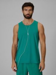 4F Koszulka do biegania regular szybkoschnąca męska - zielona M. Zielone t-shirty 4F, m, bez wzorów, bez kołnierzyka, bez ramiączek. Za 119.99 zł.