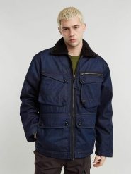 G-Star Kurtka dżinsowa w kolorze granatowym rozmiar: M. Niebieskie kurtki G-Star, m, bez wzorów, z bawełny, bez kaptura. Za 369.99 zł.