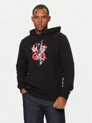 HUGO Bluza Daltorreson 50523848 Czarny Regular Fit. Czarne bluzy Hugo, m, bez wzorów, z bawełny, bez kaptura. Za 279.99 zł.