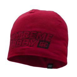 Czapka zimowa męska beanie EXTREME HOBBY BLOCK 2025. Czerwone czapki zimowe EXTREME HOBBY, bez wzorów, z bawełny. Za 69.00 zł.