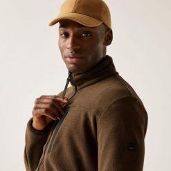 Polar męski rozsuwany Aidey. Brązowe bluzy z polaru Regatta, m, bez wzorów, z polaru, bez kaptura. W wyprzedaży za 262.20 zł.