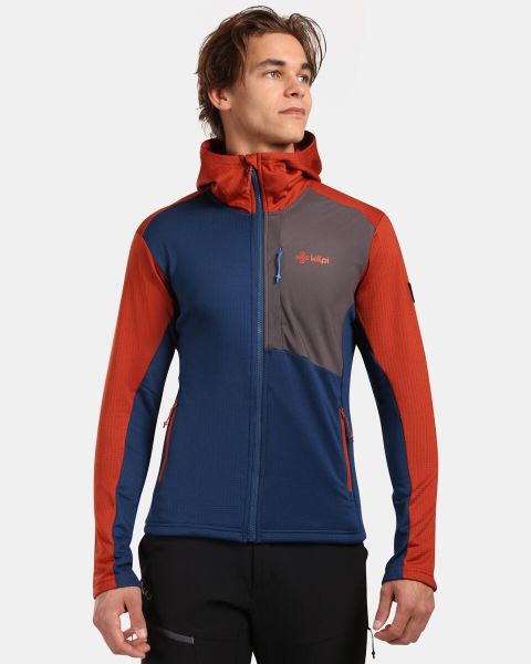 Męska bluza polarowa Kilpi SEVELEN-M. Niebieskie bluzy z kapturem Kilpi, m, bez wzorów, z materiału, z kapturem. Za 265.50 zł.