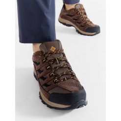 Trekkingi Columbia. Brązowe buty trekkingowe Columbia, bez wzorów, bez zapięcia. Za 479.99 zł.