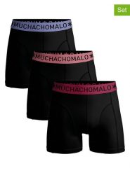 Muchachomalo Bokserki (3 pary) w kolorze czarnym rozmiar: M. Czarne bokserki MUCHACHOMALO, m, bez wzorów. Za 109.95 zł.