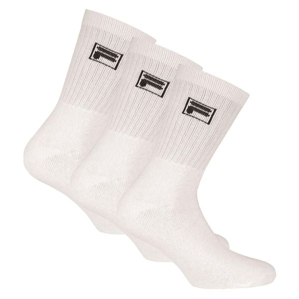 Skarpetki unisex Fila 3-pakowy biały rozmiar 39-42. Białe skarpety Fila, bez wzorów, z bawełny. Za 123.99 zł.