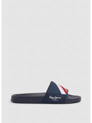 Pepe Jeans FOOTWEAR Klapki w kolorze granatowym rozmiar: 43. Niebieskie klapki Pepe Jeans FOOTWEAR, z jeansu. Za 119.40 zł.