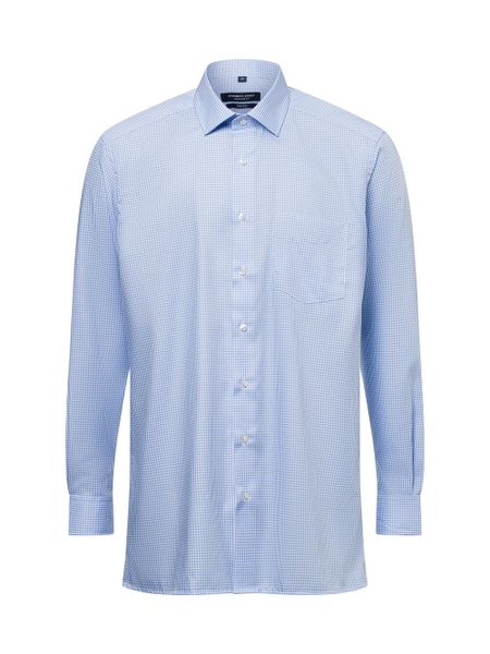Andrew James Koszula Mężczyźni Regular Fit Bawełna niebieski, 44. Niebieskie koszule Andrew James, m, bez wzorów, z bawełny, bez kołnierzyka, bez ramiączek. Za 299.95 zł.