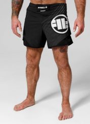 Spodenki męskie Pitbull treningowe Performance Pro plus Blood Dog II. Czarne krótkie spodenki sportowe PITBULL, m, bez wzorów, z meshu. Za 209.00 zł.
