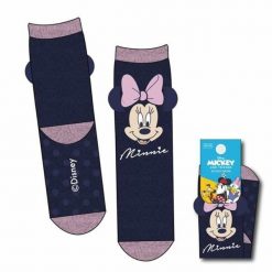 Skarpety Minnie Mouse 36-41. Niebieskie skarpety Disney, bez wzorów. Za 63.75 zł.