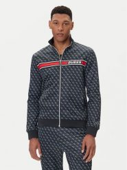 Guess Bluza Z2BQ06 K7122 Granatowy Regular Fit. Niebieskie bluzy Guess, l, z aplikacjami, z bawełny, bez kaptura. Za 379.99 zł.