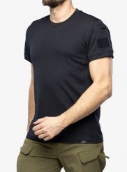 Koszulka termoaktywna meska Helikon-Tex Tactical T-Shirt TopCool. Czarne bielizna termoaktywna Helikon-Tex, na lato, xl, bez wzorów, z materiału, bez ramiączek, trekkingowe. Za 109.99 zł.