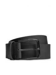 Boss Pasek Męski Tobi-Logtip Sz35 50513086 Czarny. Czarne paski Boss, bez wzorów, ze skóry. Za 279.99 zł.