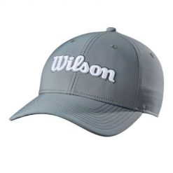 Czapka z daszkiem Wilson Tour. Szare czapki z daszkiem Wilson Staff, bez wzorów. Za 163.50 zł.