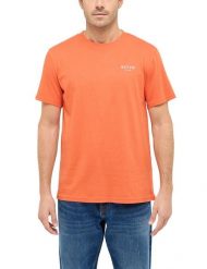 Męski T-Shirt Mustang Style Austin Burnt Ochre 1016273 7105. Brązowe t-shirty Mustang, m, bez wzorów, bez kołnierzyka, bez ramiączek. Za 69.99 zł.