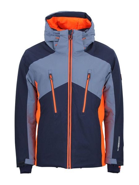 Peak Mountain Kurtka narciarska "Crampon" w kolorze niebiesko-granatowym rozmiar: XL. Niebieskie kurtki narciarskie i snowboardowe Peak Mountain, m, bez wzorów, narciarskie. Za 592.99 zł.