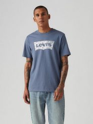 Levi's Koszulka w kolorze granatowym rozmiar: XXL. Niebieskie bezrękawniki Levi's®, s, bez wzorów, z bawełny, bez kołnierzyka, bez ramiączek. Za 52.05 zł.